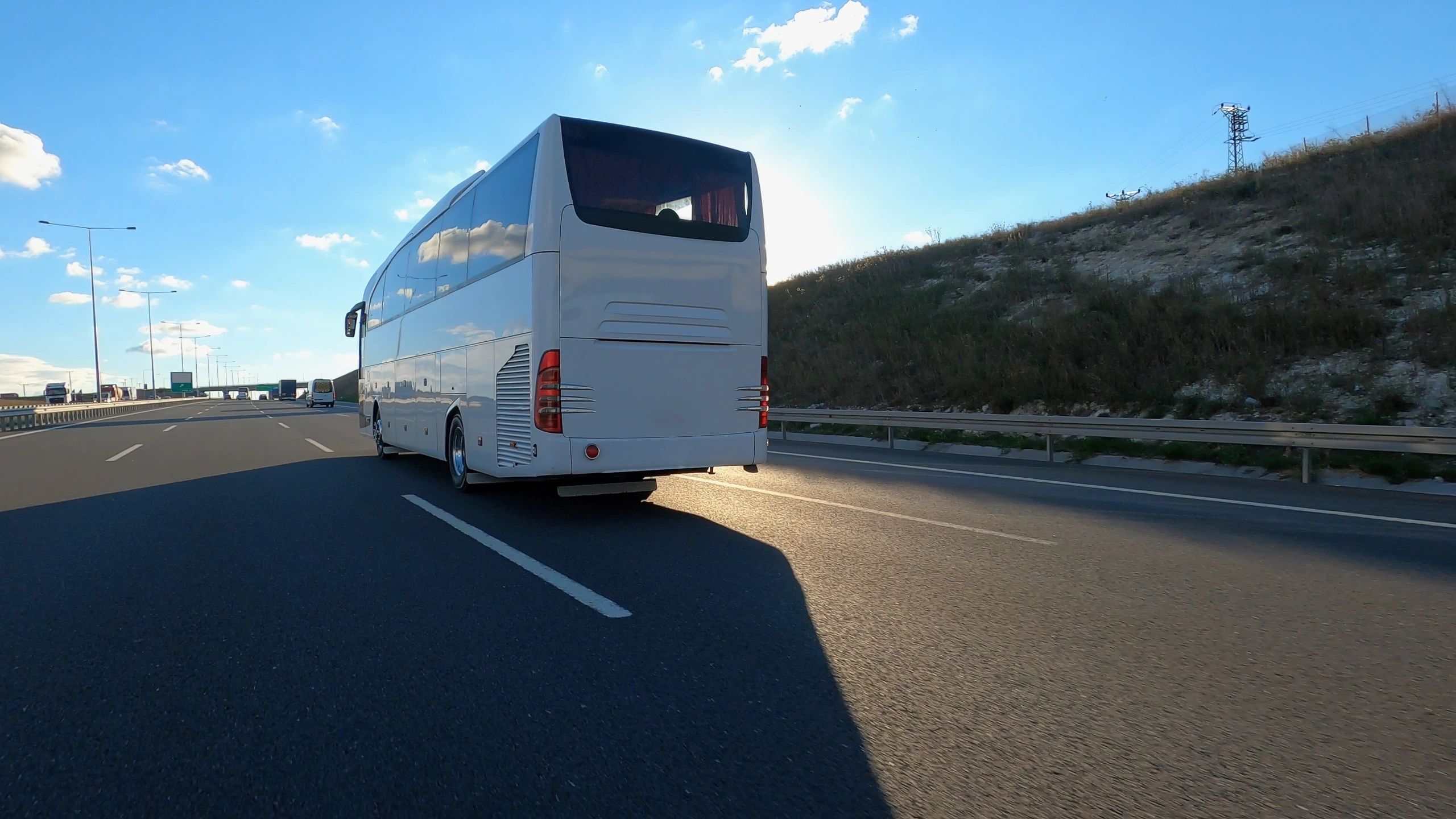 Luxury bus exterior for premium transportation